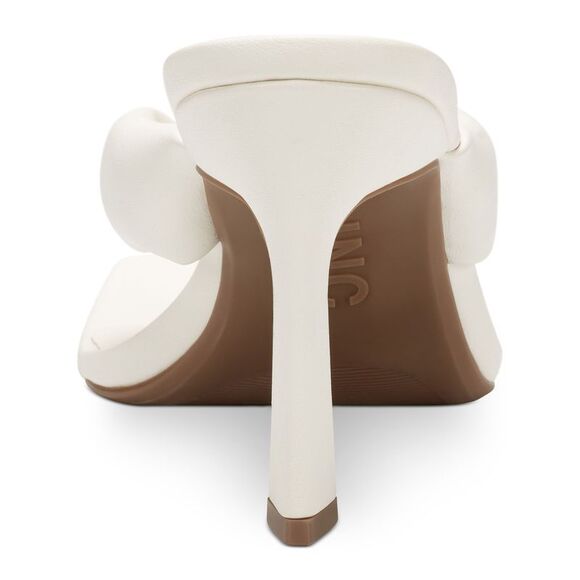 INC Womens White Puffed Straps Sagee Toe Stiletto Slip On Thong Sandals 8.5 M - Picture 2 of 4